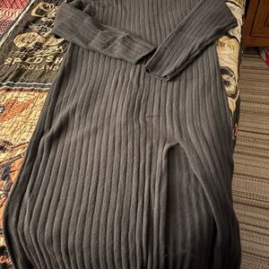 Ribbed Long Sleeve Dress